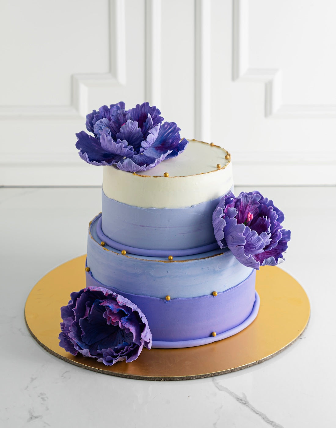 Pyonee Floral Wedding Cake