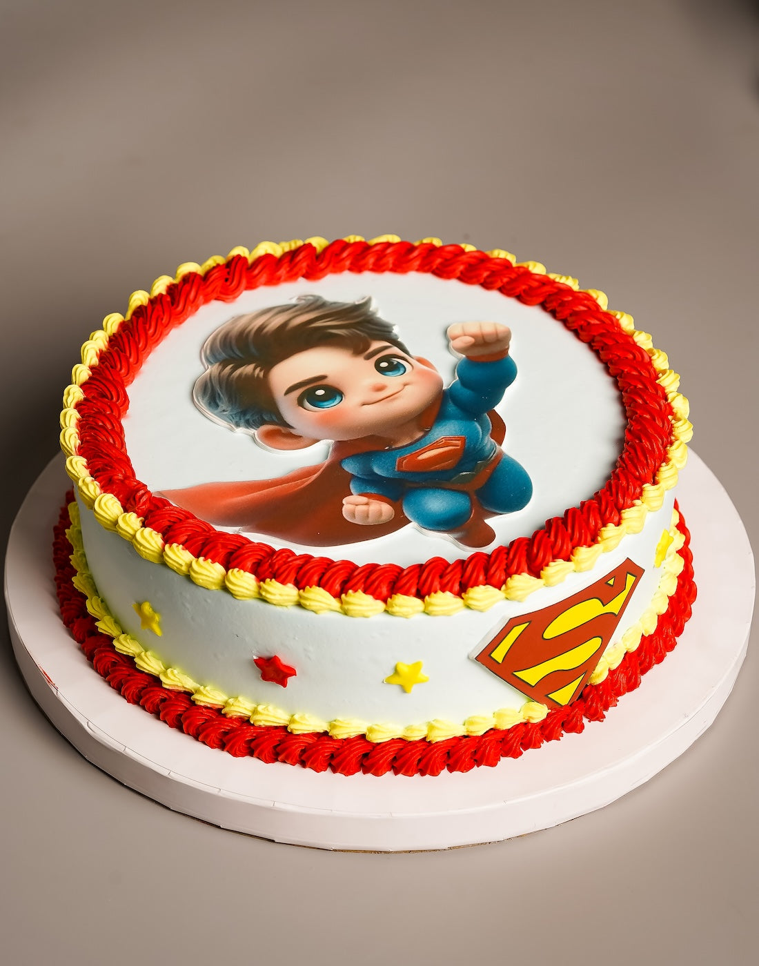 Superman photo cake