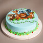 Jungle theme photo cake