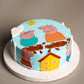 Peppa pig photo cake