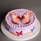 Butterfly theme photo cake