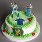 Cricket theme cake