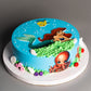 Mermaid theme photo cake