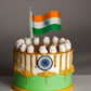 Indian flag theme cake