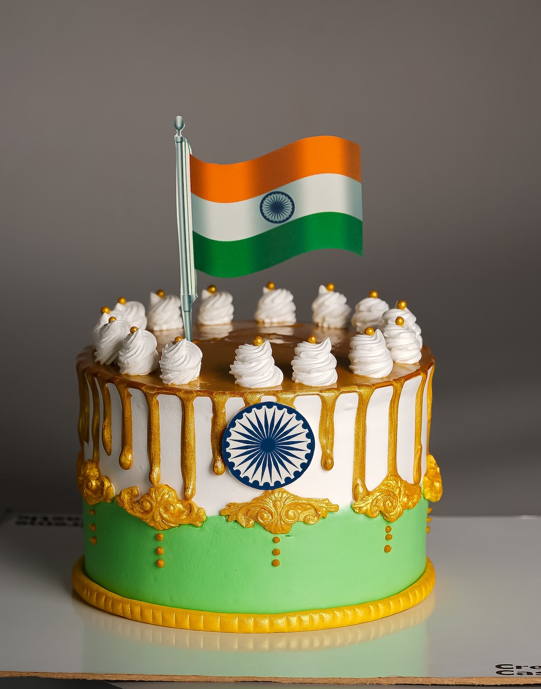 Indian flag theme cake