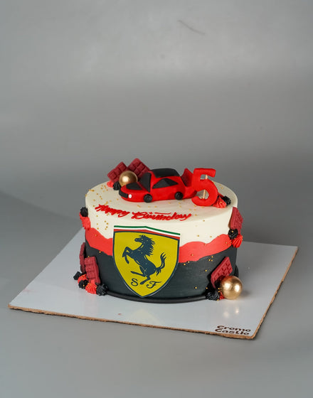 Ferrari theme cake