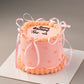 Peach Ribbon Cake