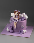 Purple Dress Girl Cake