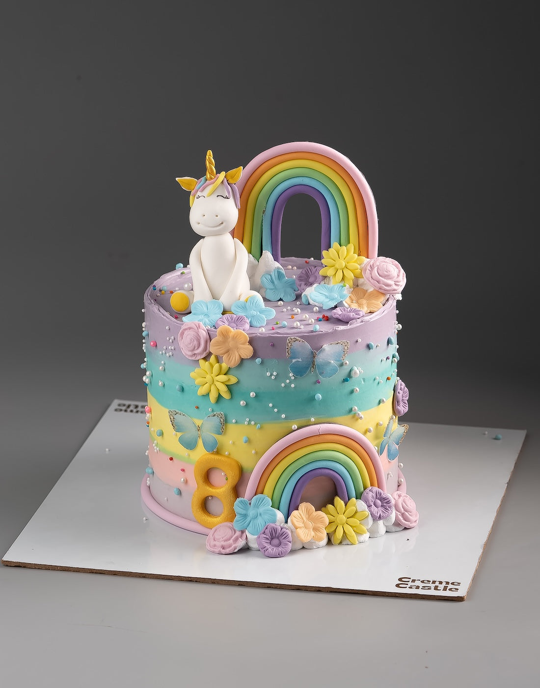 Rainbow and Unicorn Cake