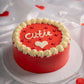 Cute Valentine Theme cake - Creme Castle