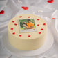 Personalised Valentine Photo Cake - Creme Castle