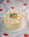 Personalised Valentine Photo Cake