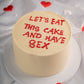 Seductive Valentine Cake