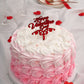 Rosy Valentine Cake