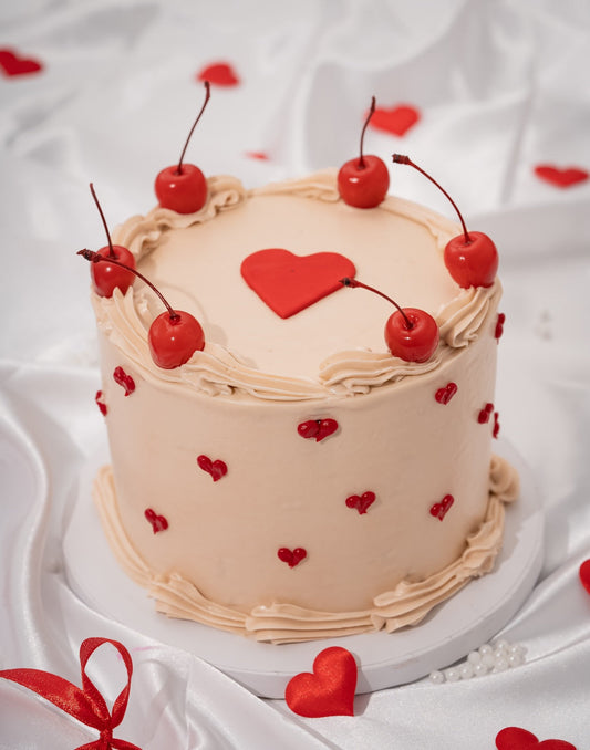 Cherry Valentine Cake