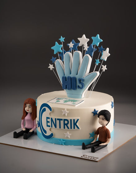 Corporate Hi 5 Cake