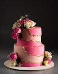Floral Buttercream Wedding Cake