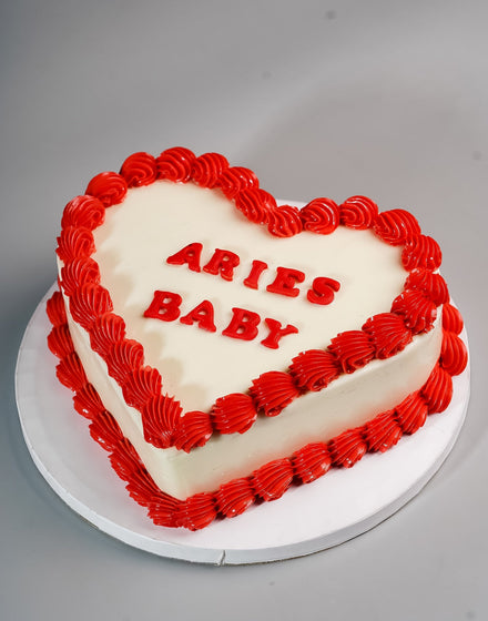 Heart Shape Cake for Girlfriend