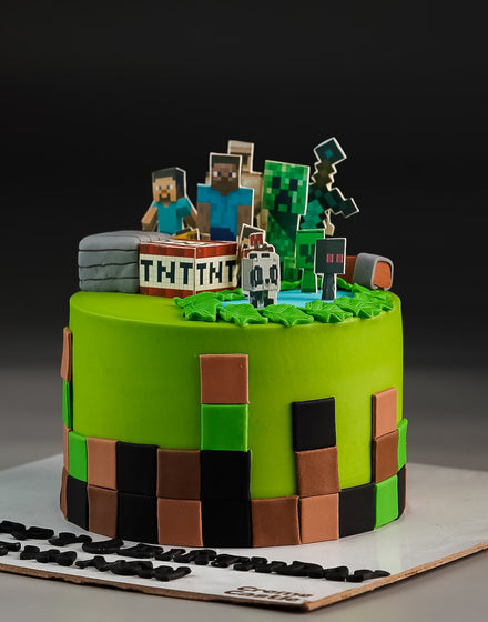 Minecraft Fam Cake
