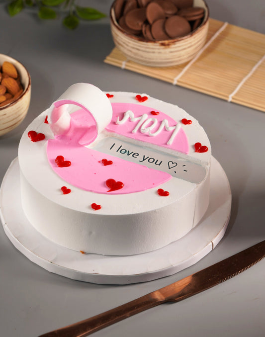 Mother's Day Special Mom Secret Message Cake
