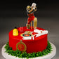 RCB Theme Kohli Cake