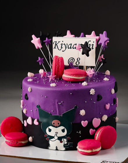 Kuromi Purple Theme Cake