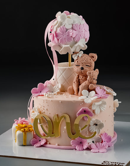 Teddy Parachute Cake