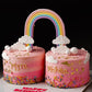 Twin Theme Rainbow Cake