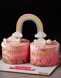 Twin Theme Rainbow Cake