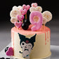Kuromi Theme White Cake