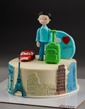 Travel Theme Celebration Cake