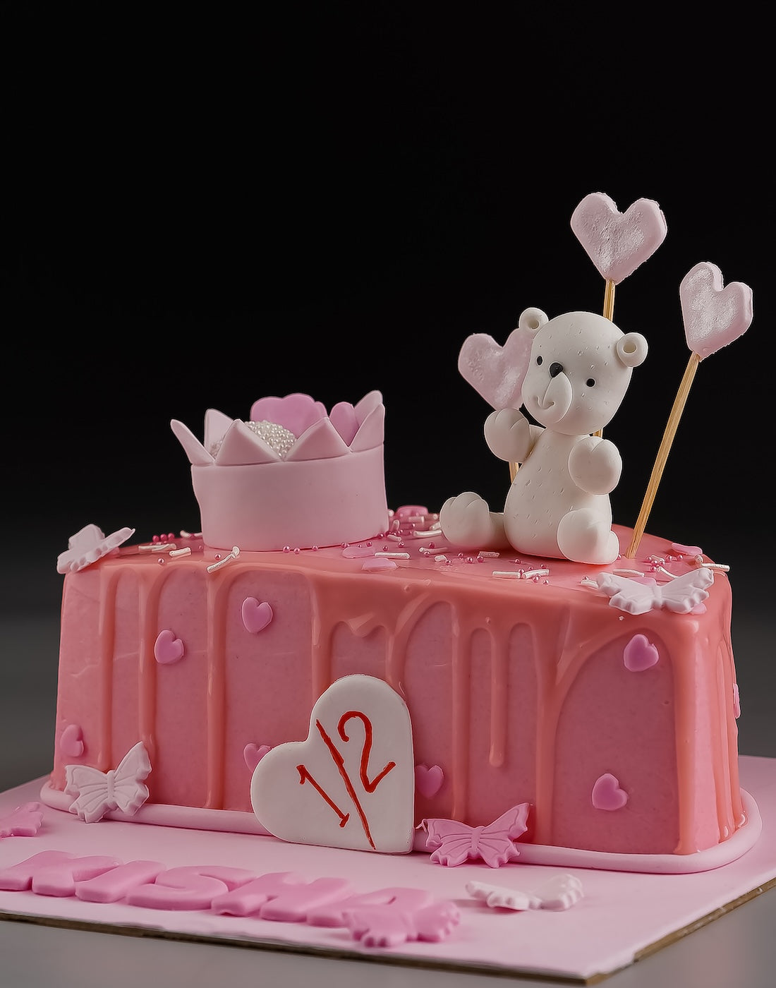6 Months Teddy Cake