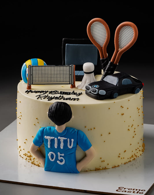 Badminton Fan Cake