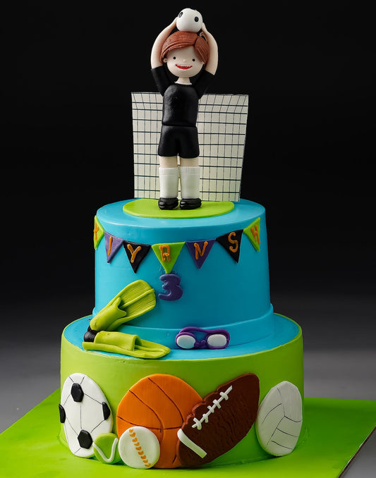 Sports Love Tier Cake