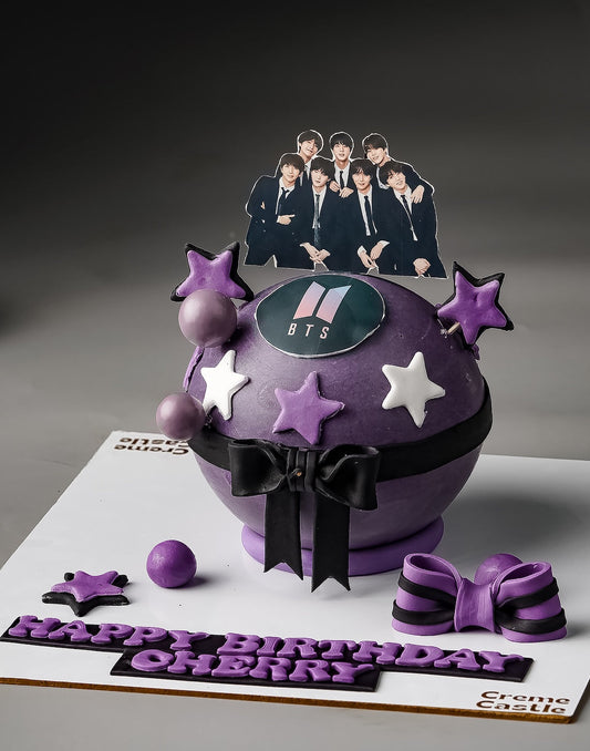 BTS Theme Pinata Cake
