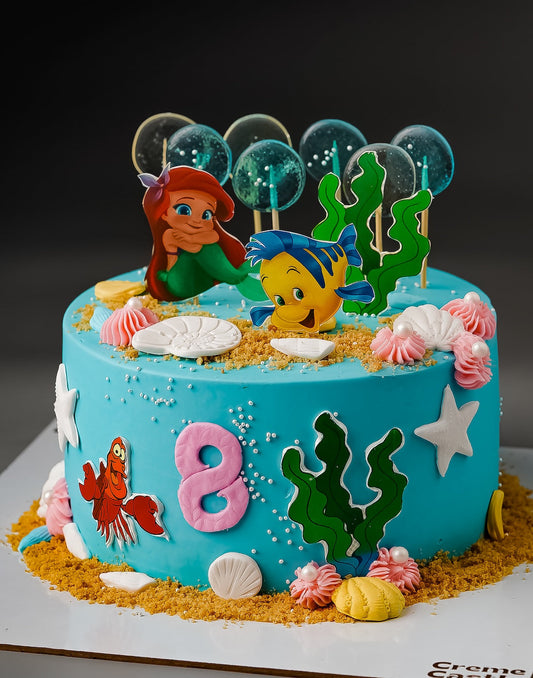 Ariel Underwater Designer Cake