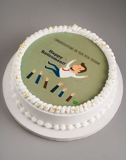 Retirement Photo Cake