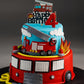 Fire Truck Birthday Cake