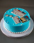 Father's Day News Lover Custom Cake