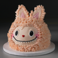 Labubu Cartoon Face Cake