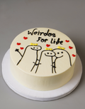 Friendship Day Meme Cake