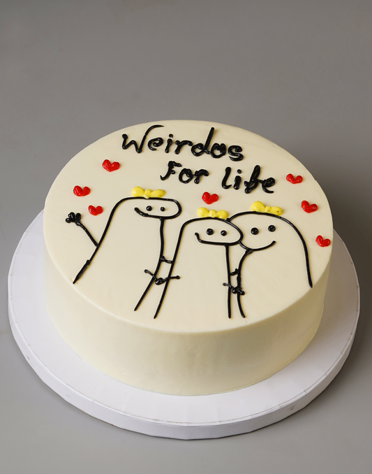 Friendship Day Meme Cake
