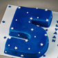 Number Shape Cream Cake