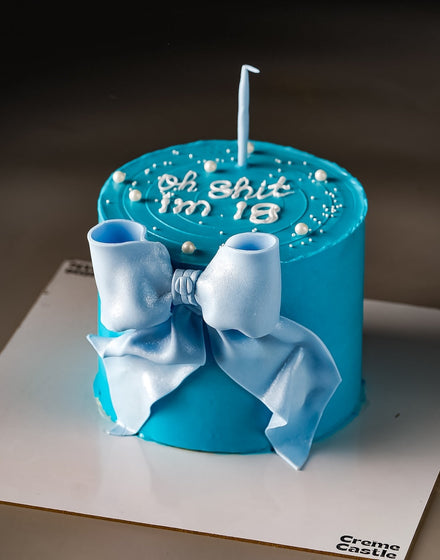 Gen Z Ribbon Bow Cake