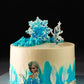 Frozen Elsa n Olaf Ombre Cake