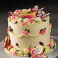 Butterfly Vintage Floral Cake