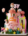 Rainbow Girl Fantasy Cake