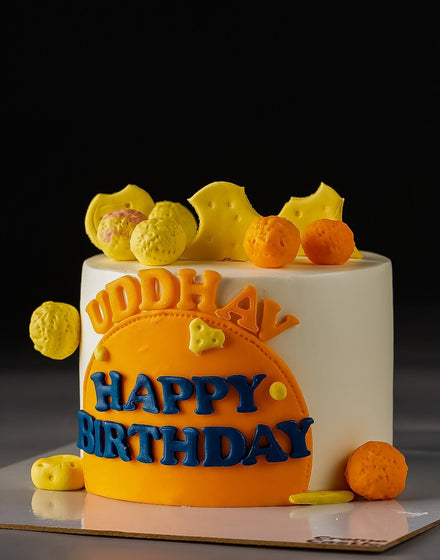 Cheese cake Birthday Cake