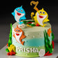 Baby Shark Ombre Cake