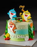 Baby Shark Ombre Cake